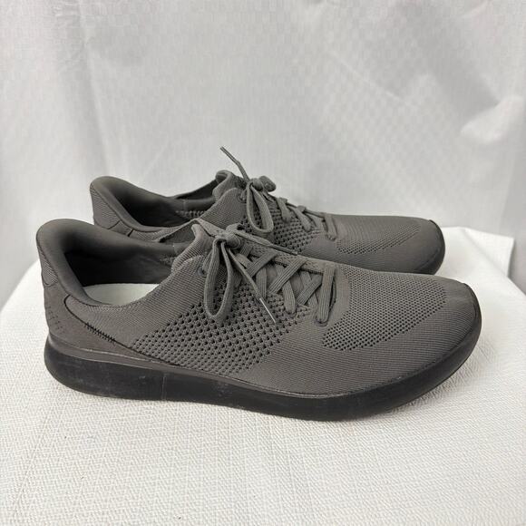 Kizik Lima Shoes Mens Size 14 Gray Knit Handsfree Casual Sneaker Comfort